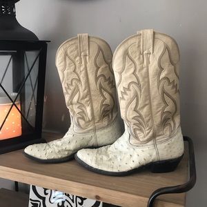 Men’s Cowboy boots -Ostrich leather